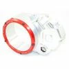 Outlet 😍 Sprockets Ducabike Ccdv03 Clutch Cover Silver Red 👍 -Ducabike Shop ducabike ccdv03 argentorosso