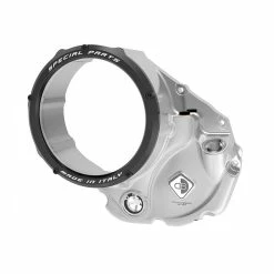 Hot Sale ⌛ Sprockets Ducabike 3d Evo M937 Clutch Cover Silver Black ✨