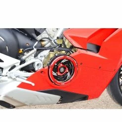 Cheap 😉 Various Parts Clutch Cover Ducabike Panigale V4 Clear Red 😍 -Ducabike Shop ducabike coperchio frizione