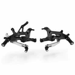 Discount 👏 Rear Set Controls Ducabike Adjustable Rearset Ducati Streetfighter V4 Silver 😍