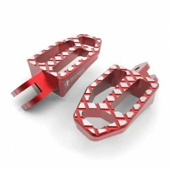 Outlet ❤️ Rear Set Controls Ducabike Ppdv08 Pilot Footpegs Red 👍