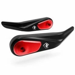Promo 😍 Various Parts Ducabike Spm02 Handguards Protection Black Red ⌛