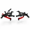 Hot Sale 👍 Rear Set Controls Ducabike Adjustable Rearset Ducati Streetfighter V4 Red 😀