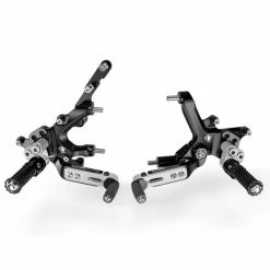 Cheapest ✨ Rear Set Controls Ducabike Streetfighter V2 Adjustable Rearset Silver 🤩