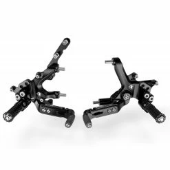 Promo 🥰 Rear Set Controls Ducabike Streetfighter V2 Adjustable Rearset Black ⭐