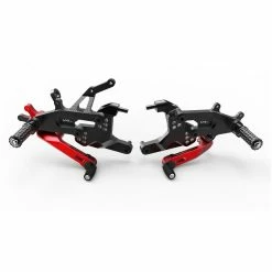 Best deal ✔️ Rear Set Controls Ducabike Adjustable Rearset Sbk Panigale V4 Red ✔️
